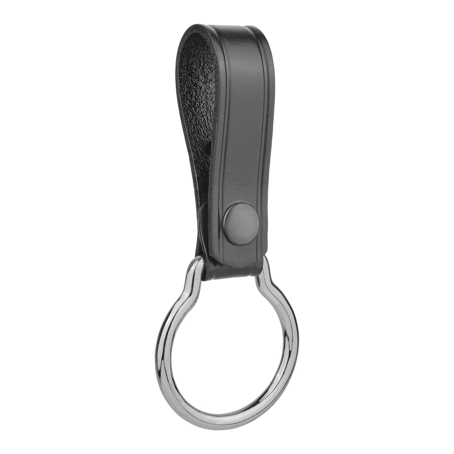 Plain Leather D Cell Flashlight Strap W/ Metal Ring