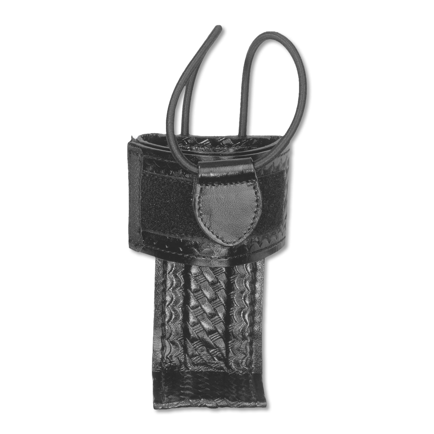 Basketweave Leather Steel Based Radio Holder (Swivel)