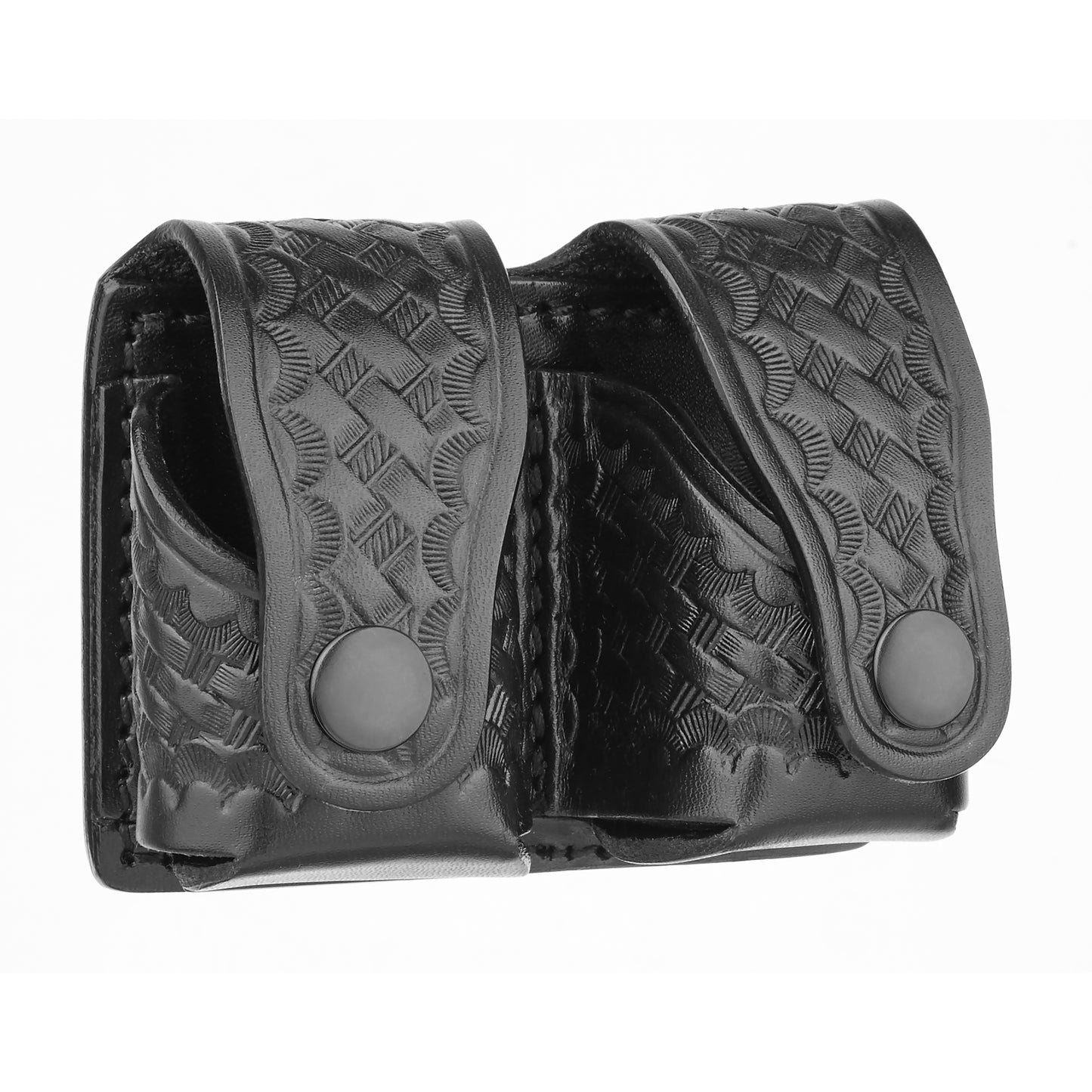 Basketweave Leather Revolver Speed Loader Holders