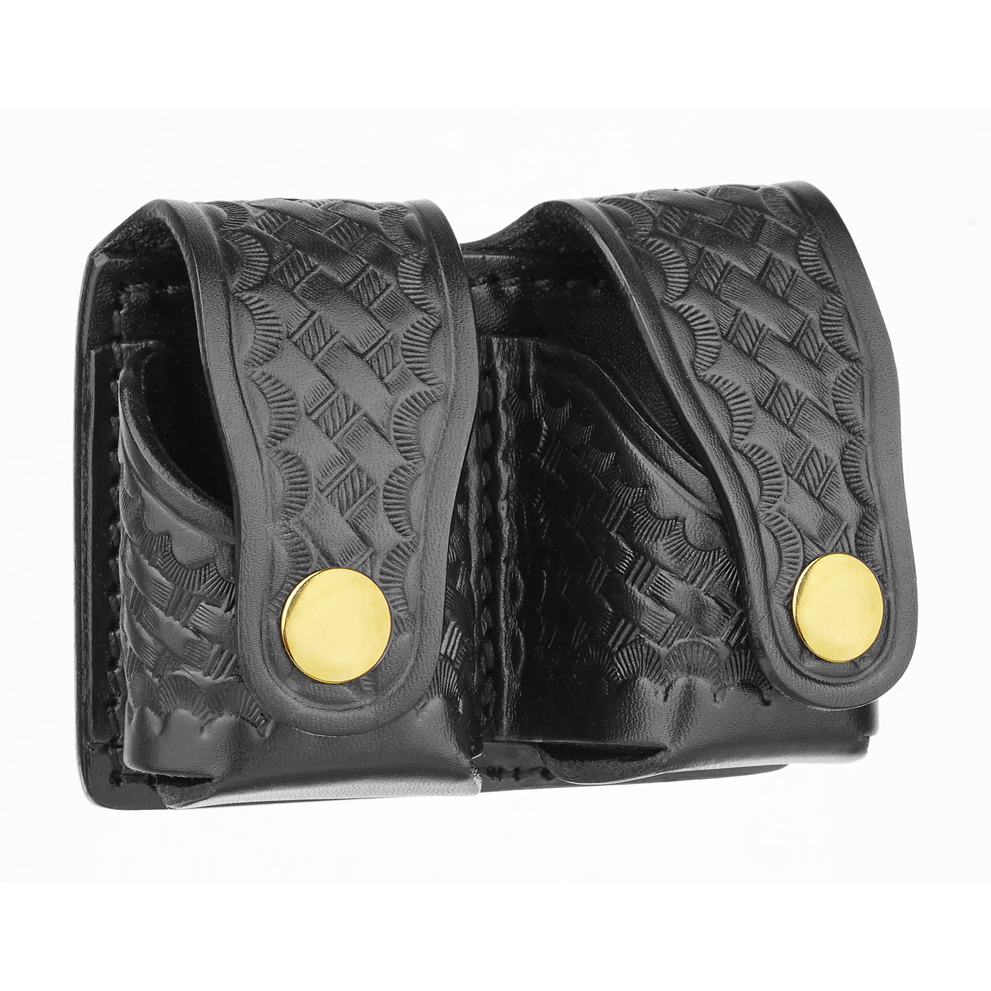 Basketweave Leather Revolver Speed Loader Holders