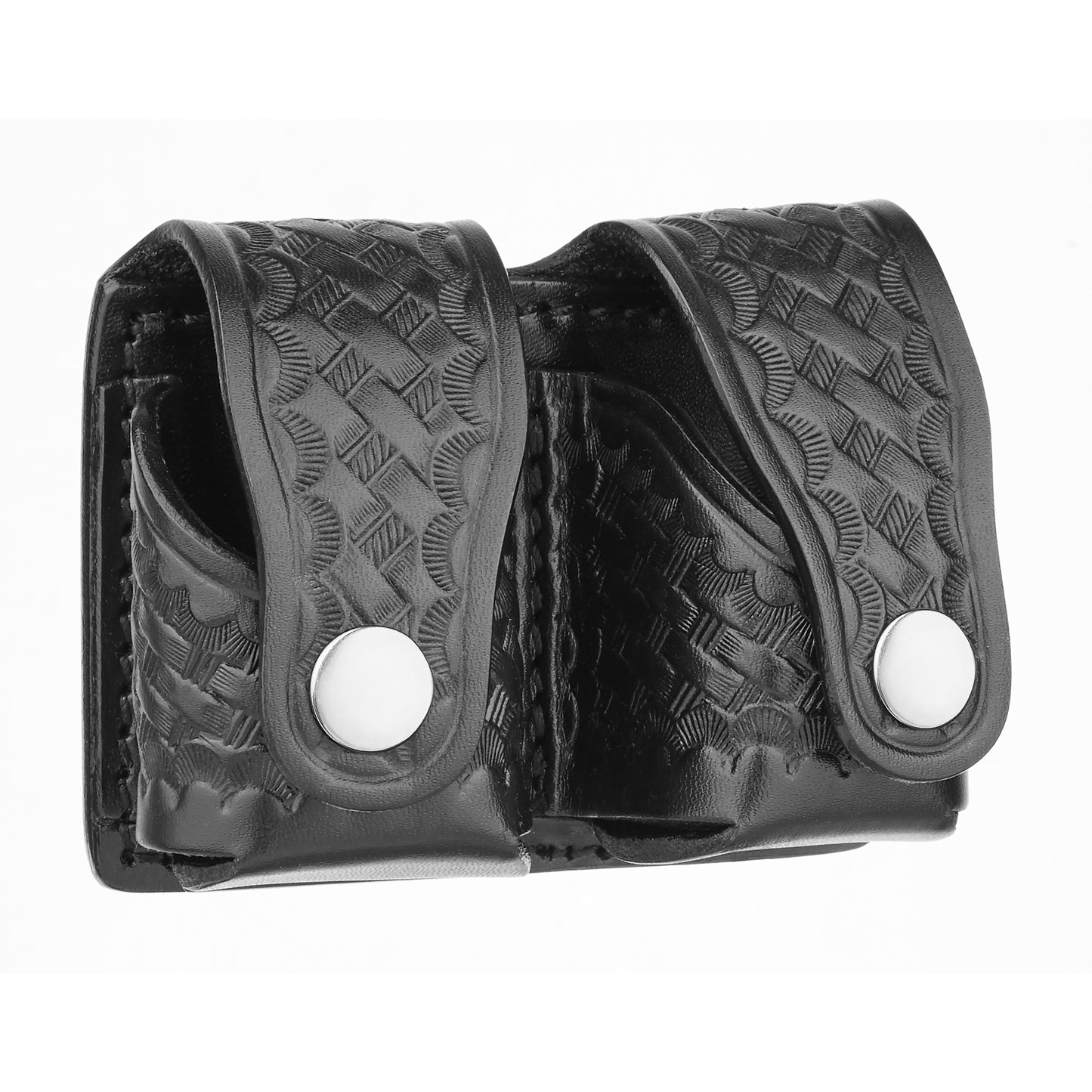 Basketweave Leather Revolver Speed Loader Holders