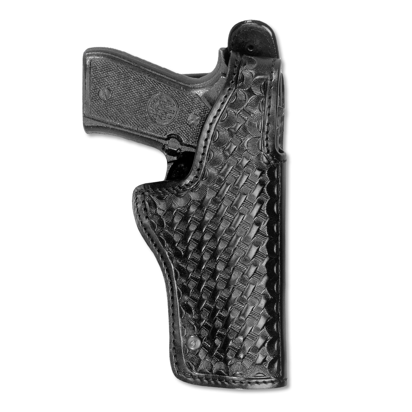Basketweave Leather Mid Ride (Jacket Slot) Holster