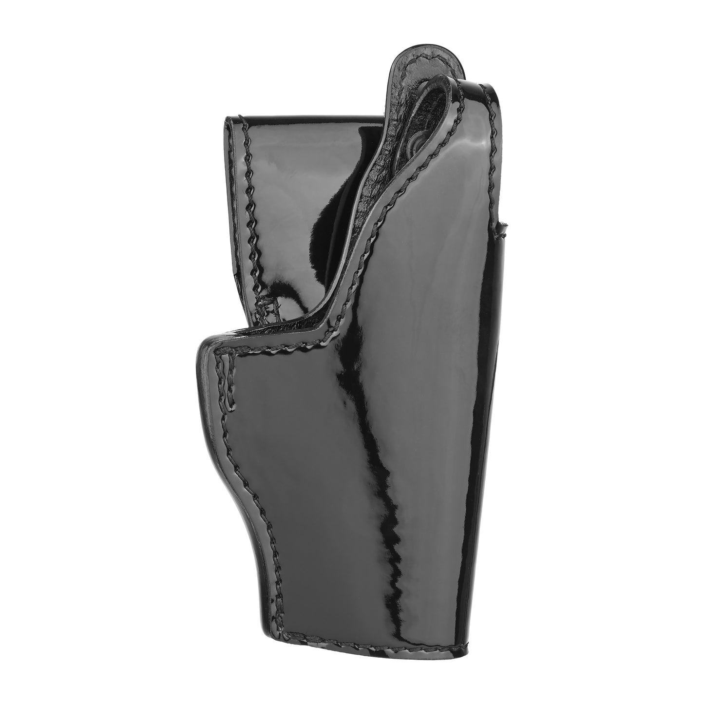 High-Gloss Leather Mid Ride (Jacket Slot) Holster