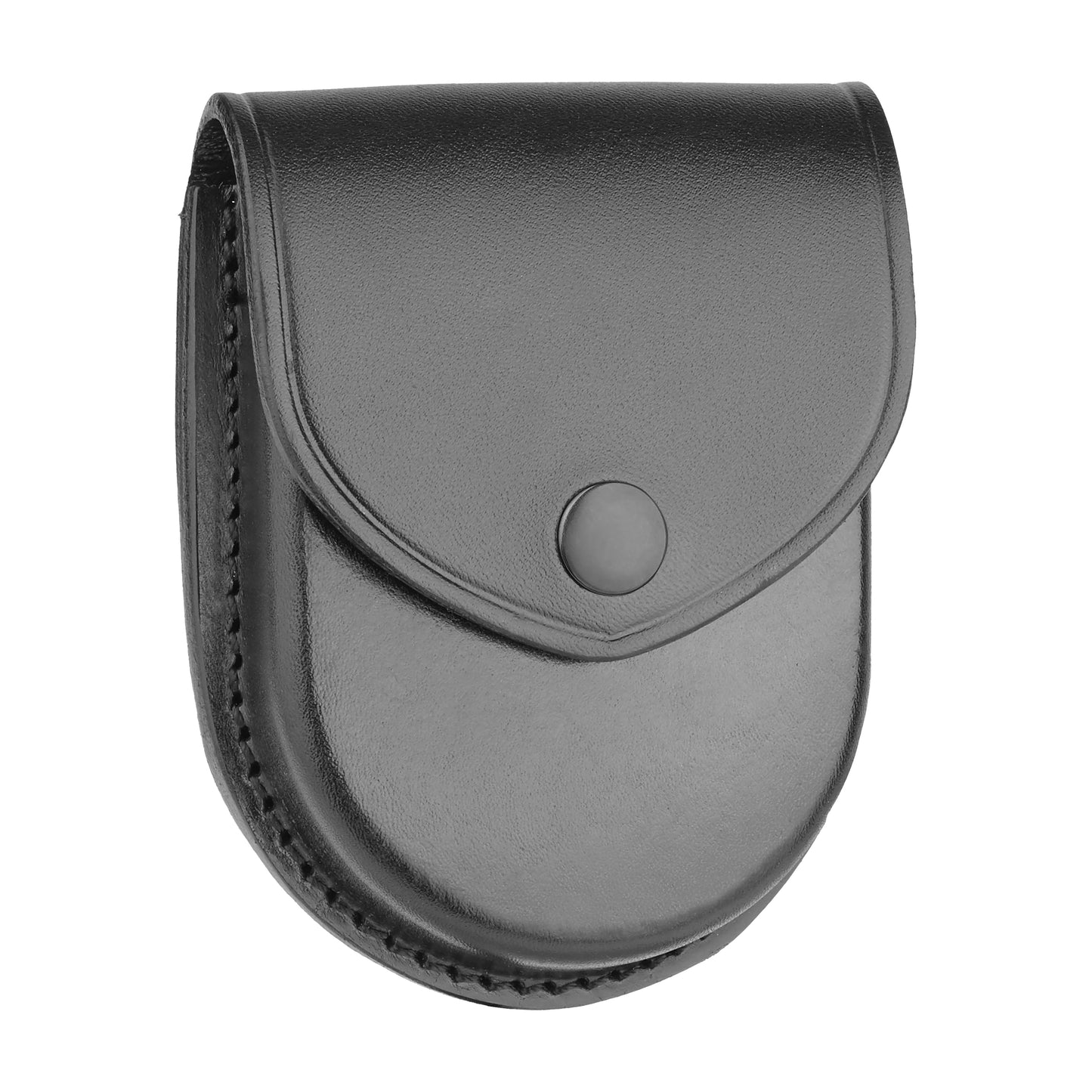 Plain Leather Round Bottom Closed Single Cuff Case