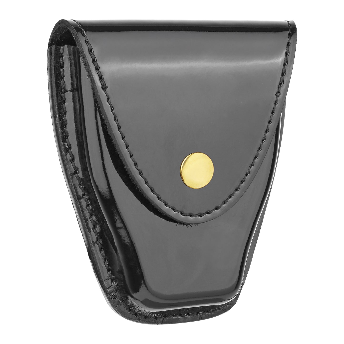High-Gloss Leather Tapered Closed Single Cuff Case