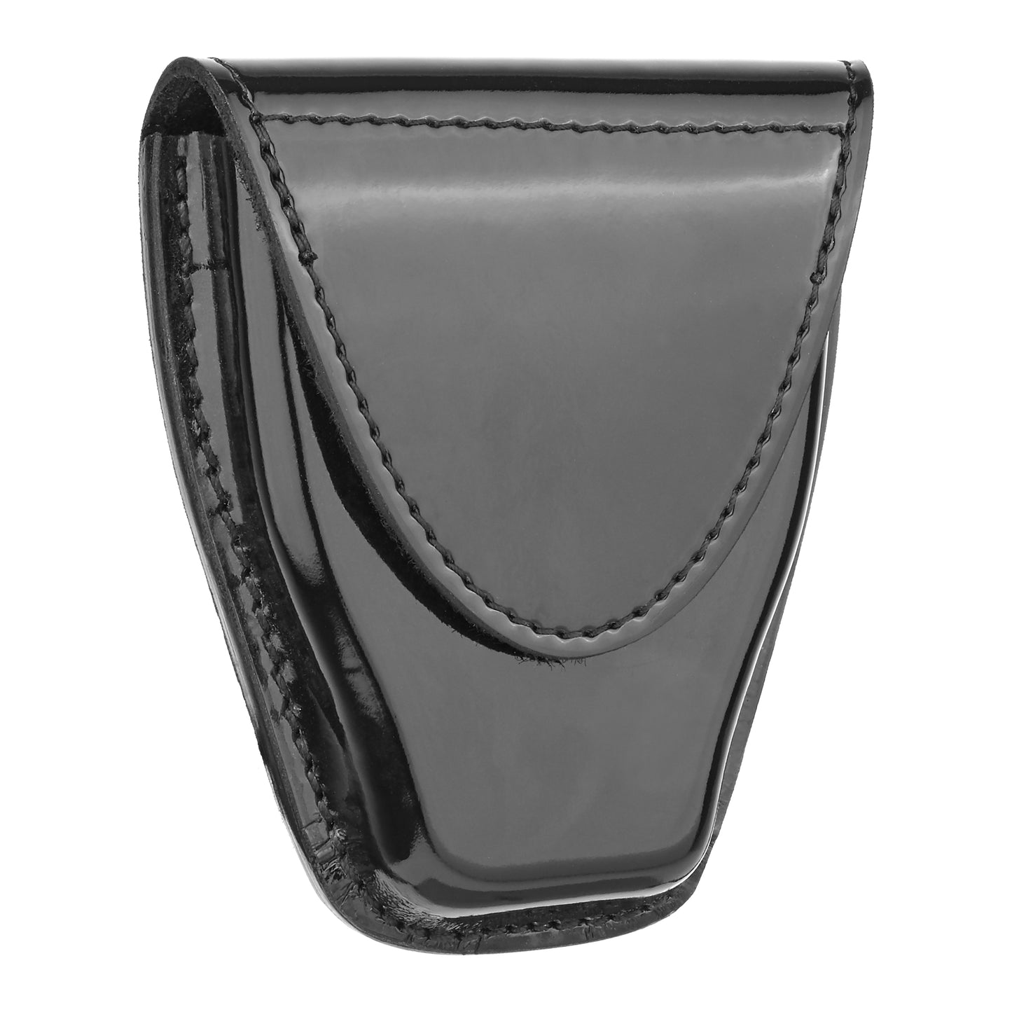 High-Gloss Leather Tapered Closed Single Cuff Case