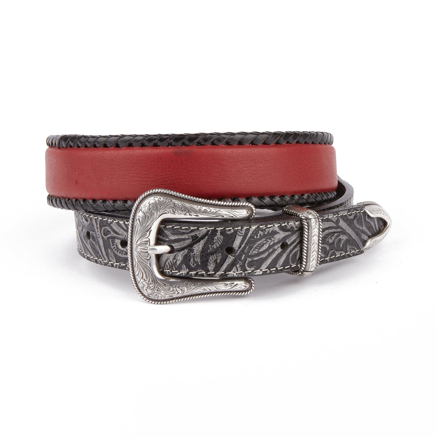 Mustang Ridge MR501B Floral Tooled Leather Belt