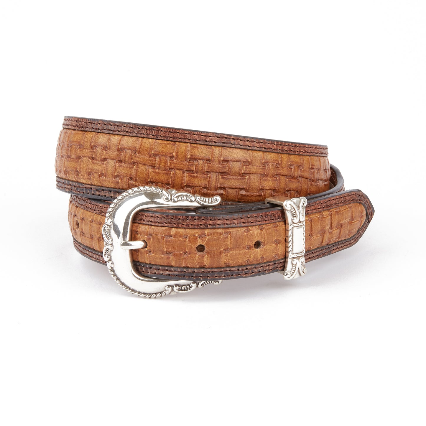 Mustang Ridge MR502 Basketweave Leather Belt