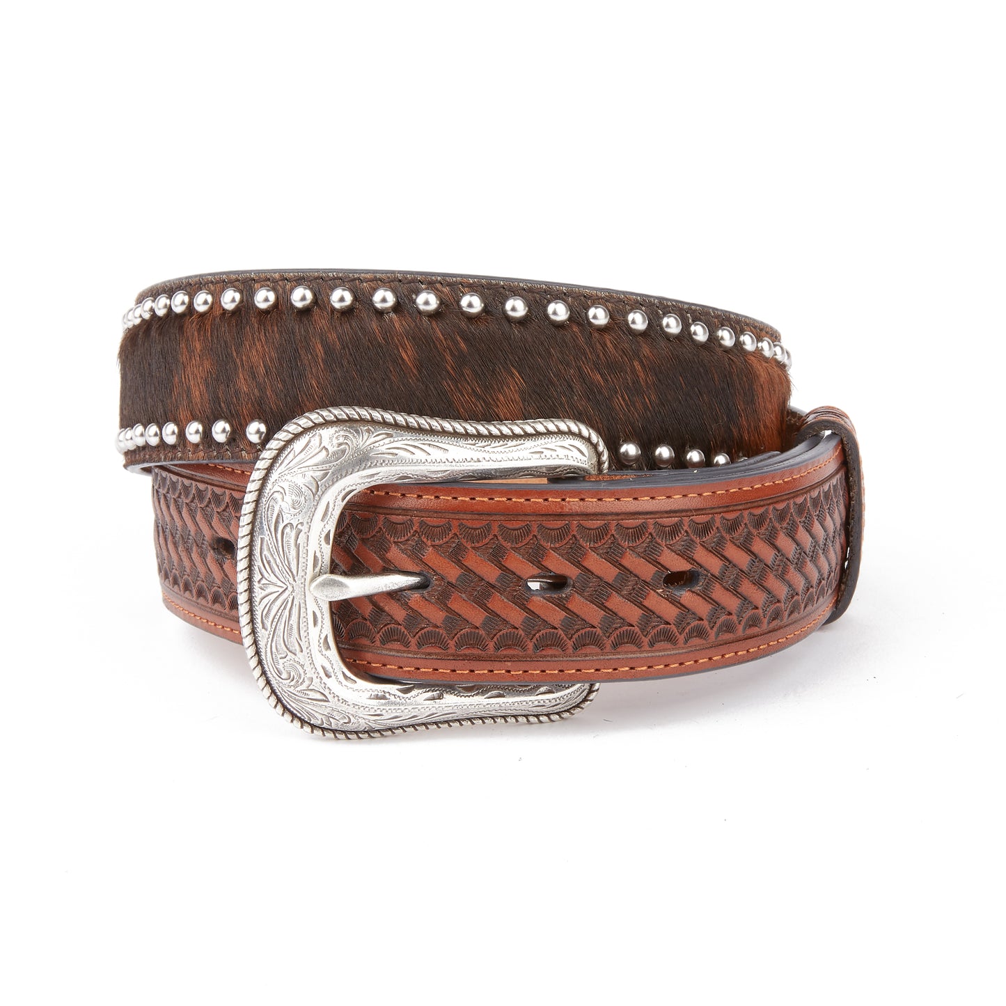 Mustang Ridge MR2162 Brindle Leather Belt