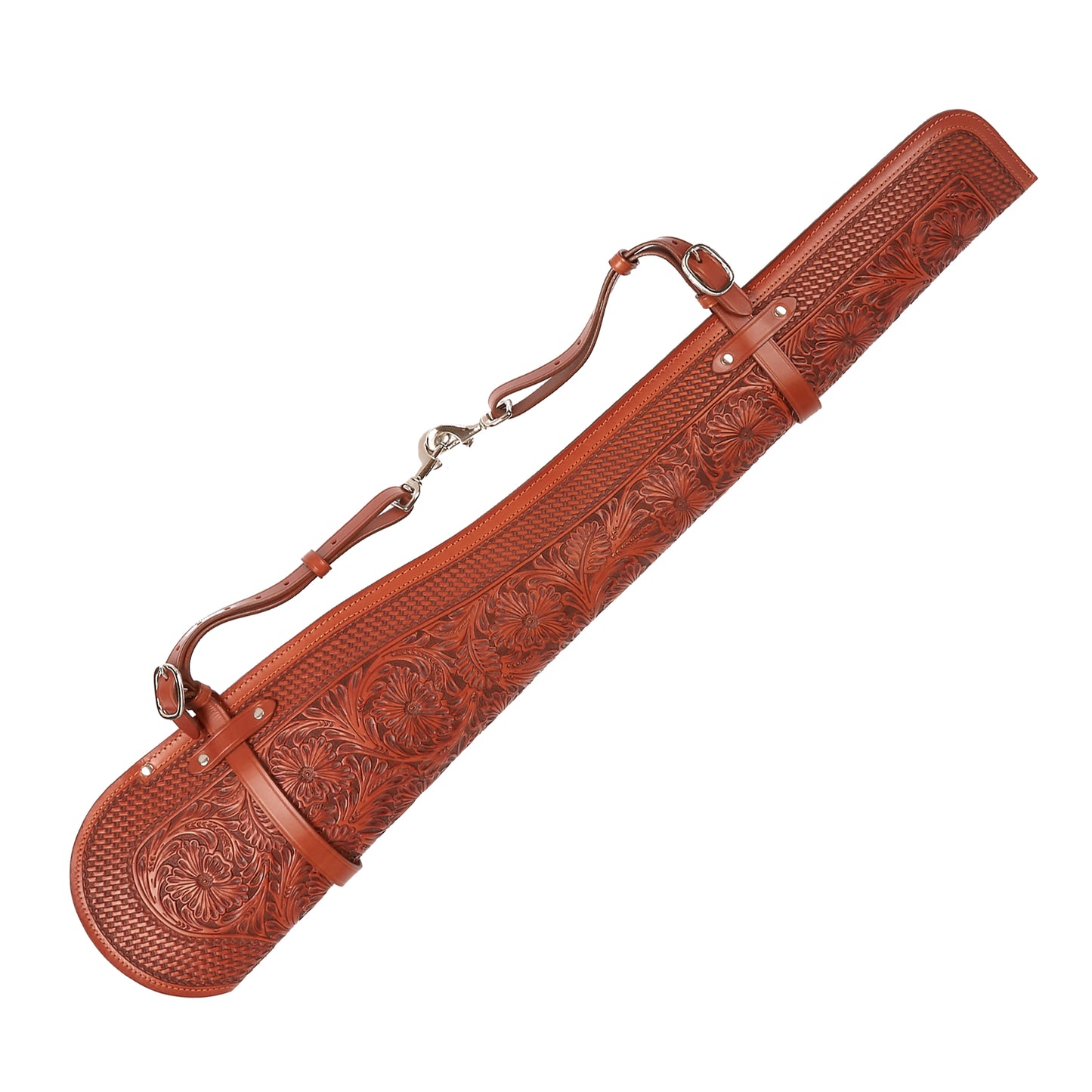 Mustang Ridge MRG33 Floral Tooled Leather Rifle Case