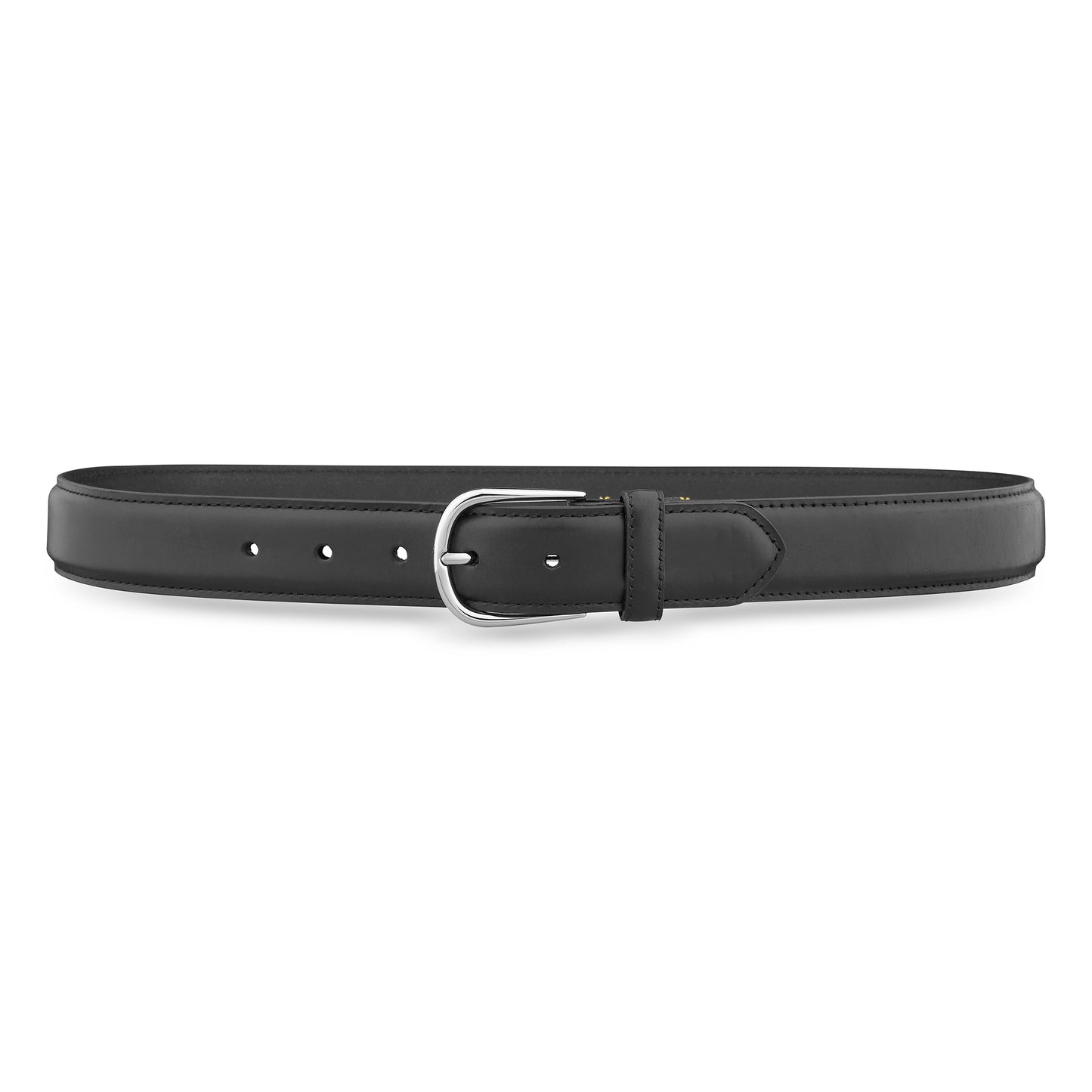 1-3/8" Black Classic Leather Casual Belt