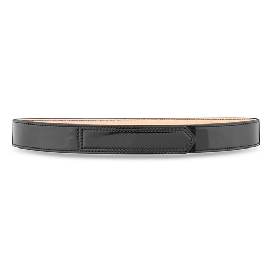 1-1/2" High-Gloss Leather Hook & Loop Tip Garrison Belt