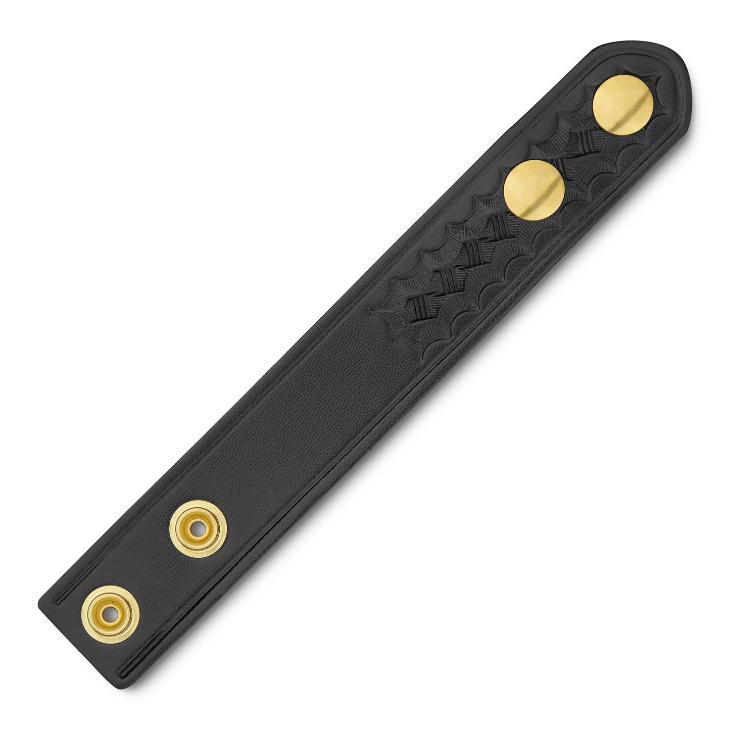 1-1/4" Basketweave Leather Belt Keeper
