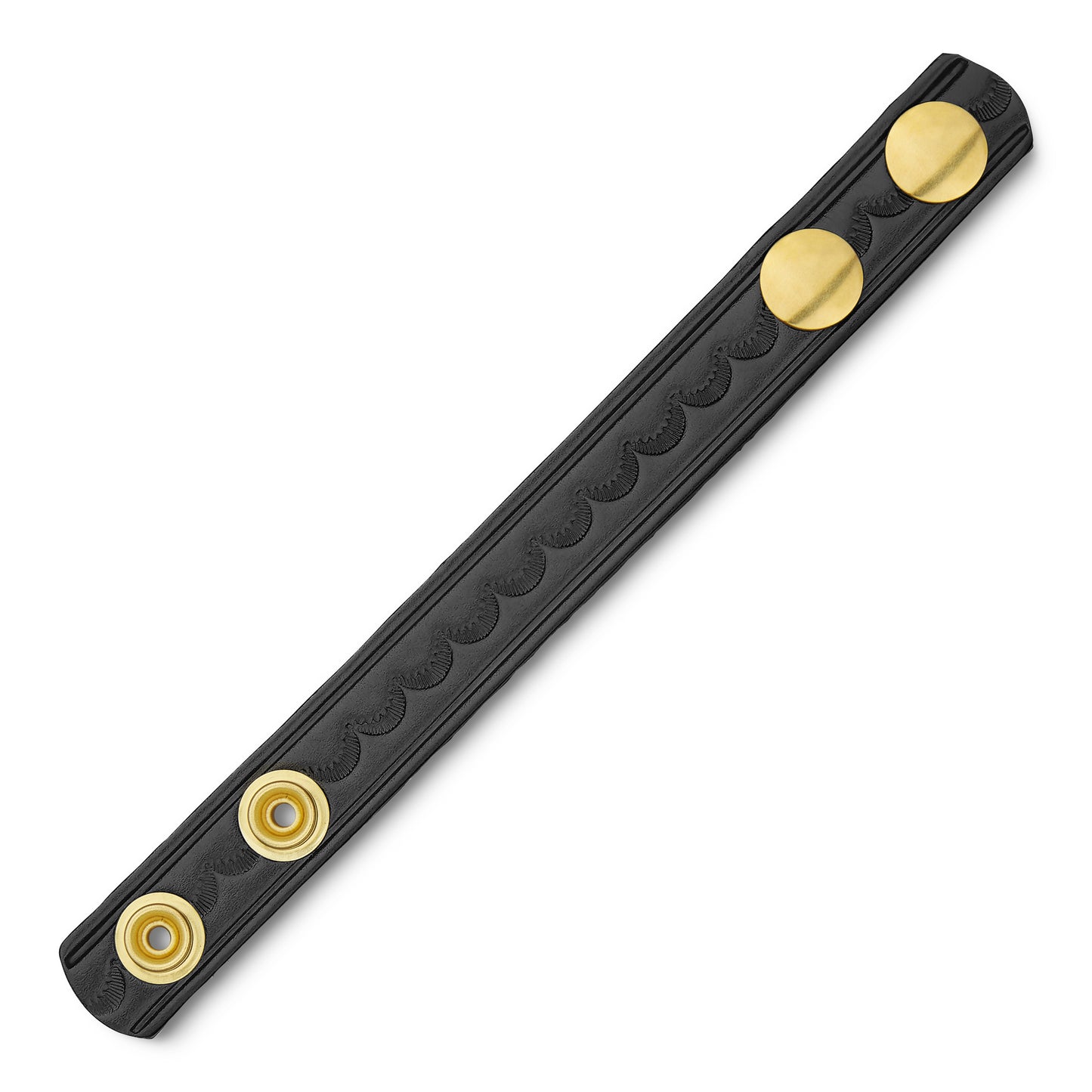 3/4" Basketweave Leather Belt Keeper