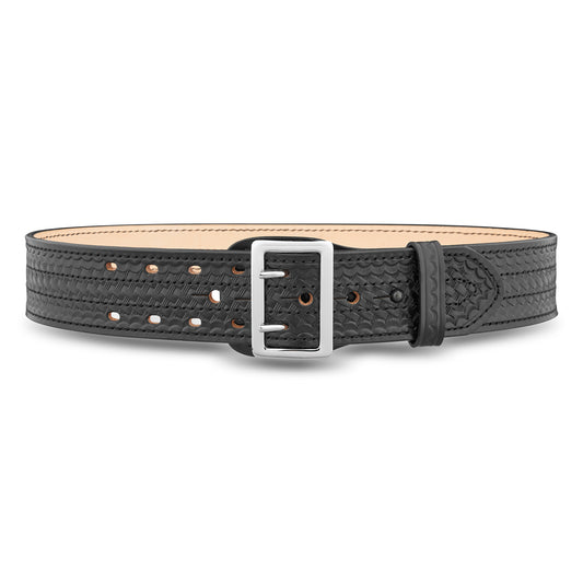 2-1/4" Basketweave Leather Sam Browne 4-Row Stitch Duty Belt