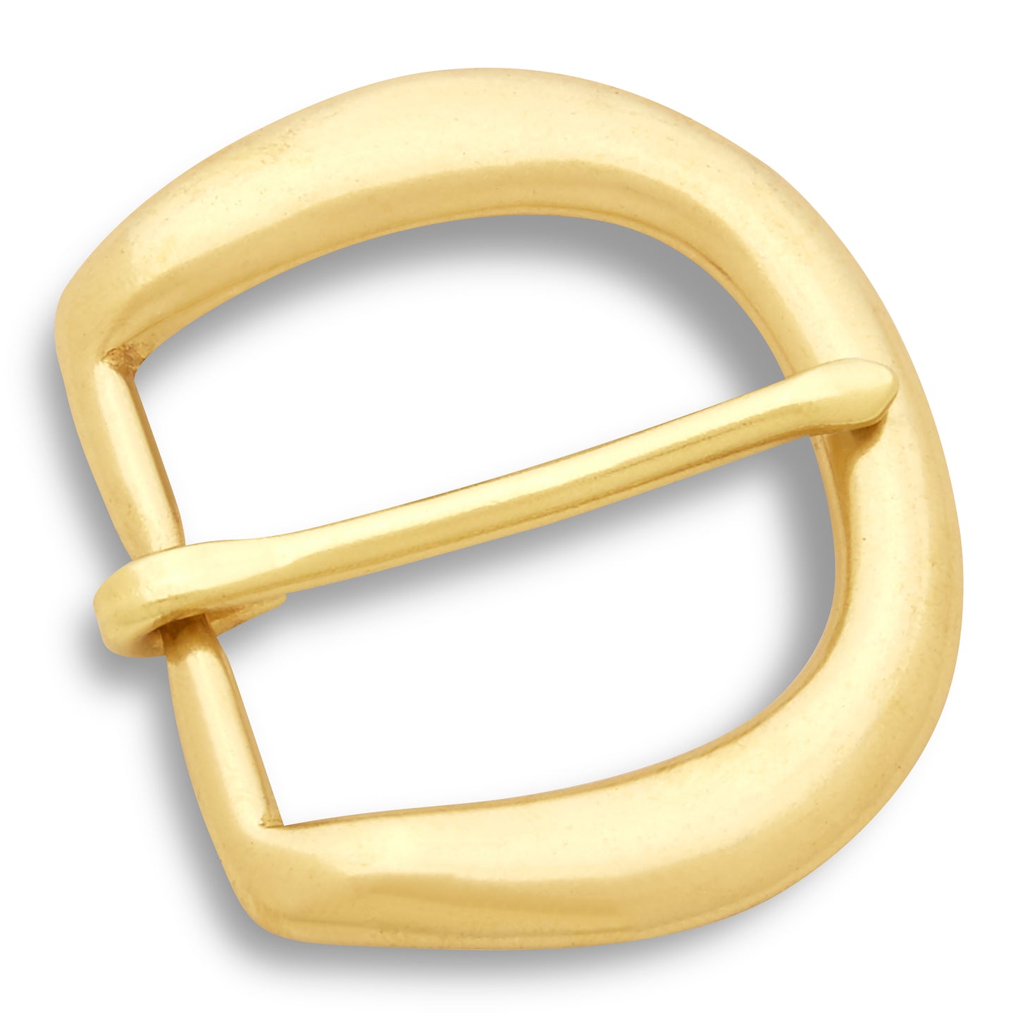 1-1/4" River Belt Solid Brass Buckle- Gold