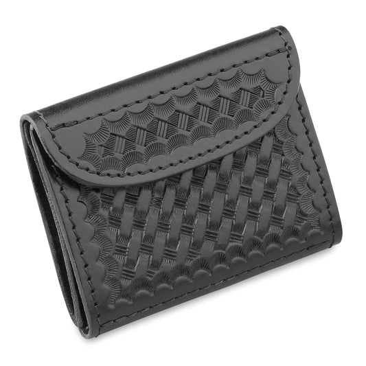 Basketweave Leather Glove Case