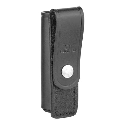 Short Plain Leather Baton Pouch