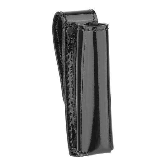 Short High-Gloss Leather Baton Pouch