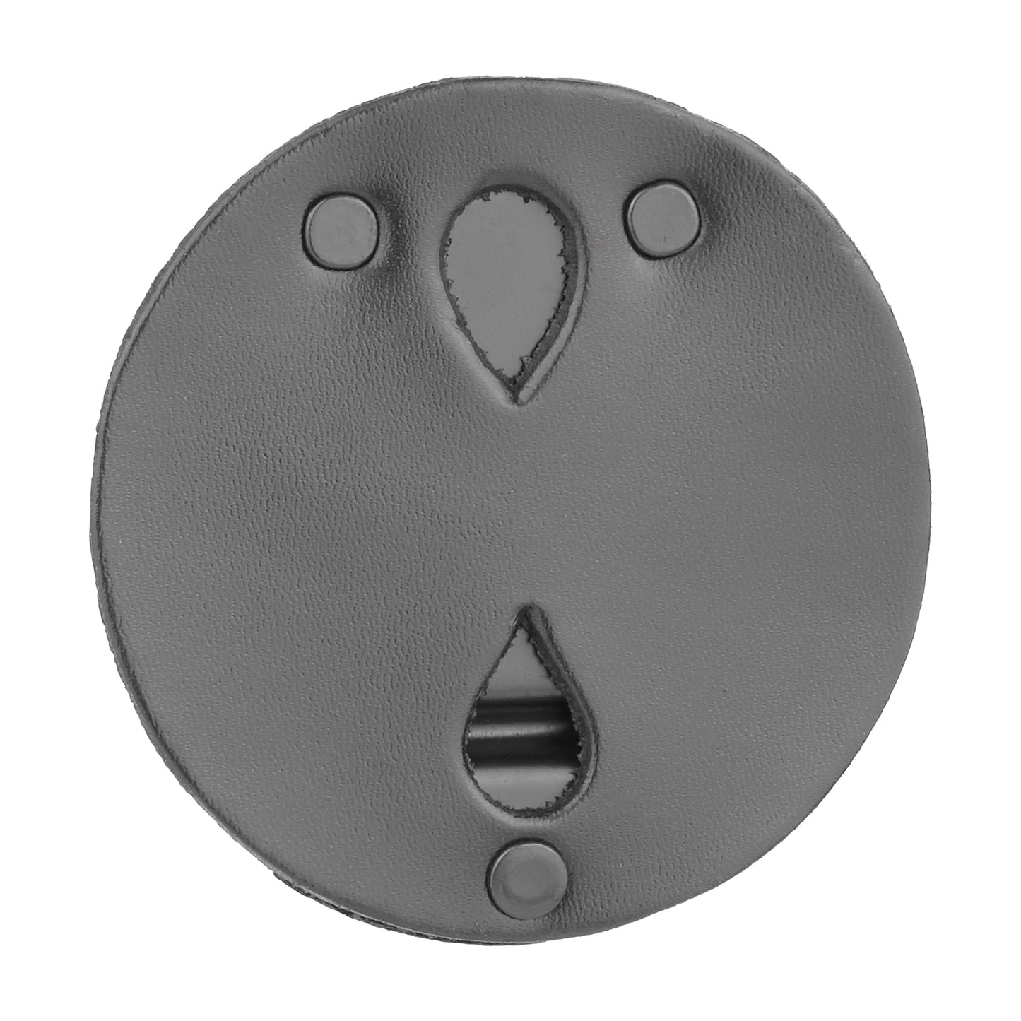 Leather Round Badge Holder