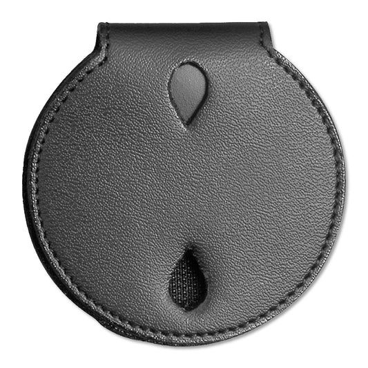 Leather Round Badge Holder