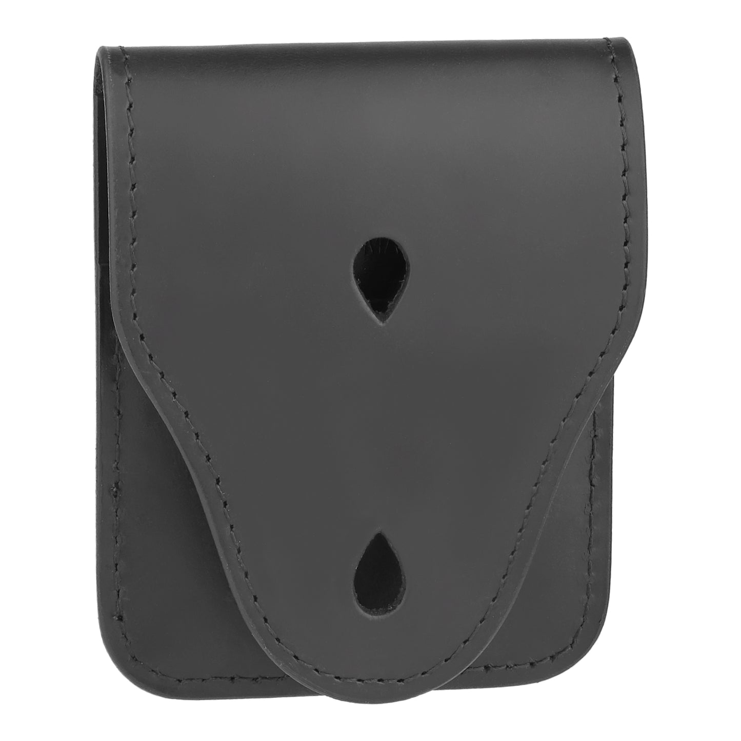 Leather Pocket Badge Holder - Black