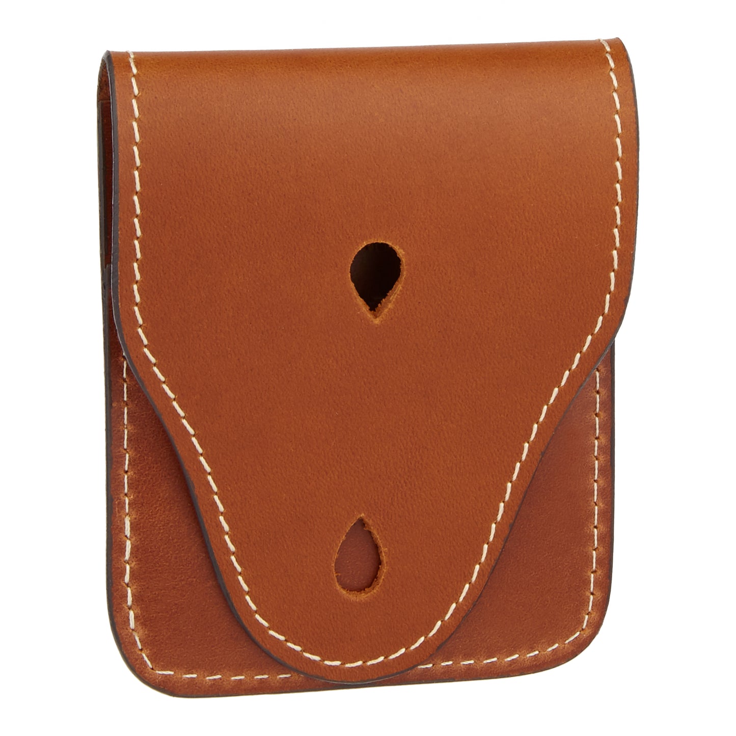 Leather Pocket Badge Holder - Brown