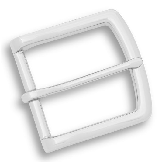 1-3/4" Garrison Belt Solid Brass Buckle - Silver with solid brass buckle - professional duty gear by Dutyman