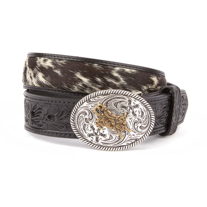 Mustang Ridge MRK142 Floral Tooled Leather Kids Belt