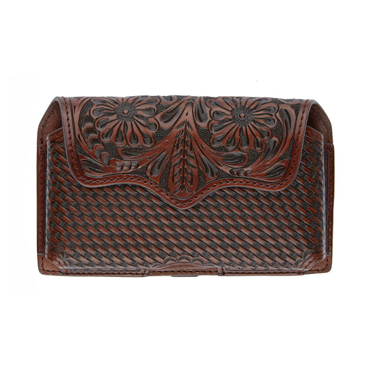 Mustang Ridge MRP15 Floral Tooled Leather Phone Holder