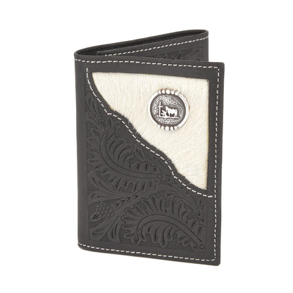 Mustang Ridge MRW231P Black Crazy Horse Leather Wallet