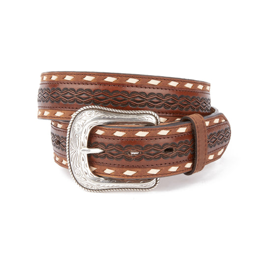 Mustang Ridge MR2238 Tan Crazy Horse Southwest Belt