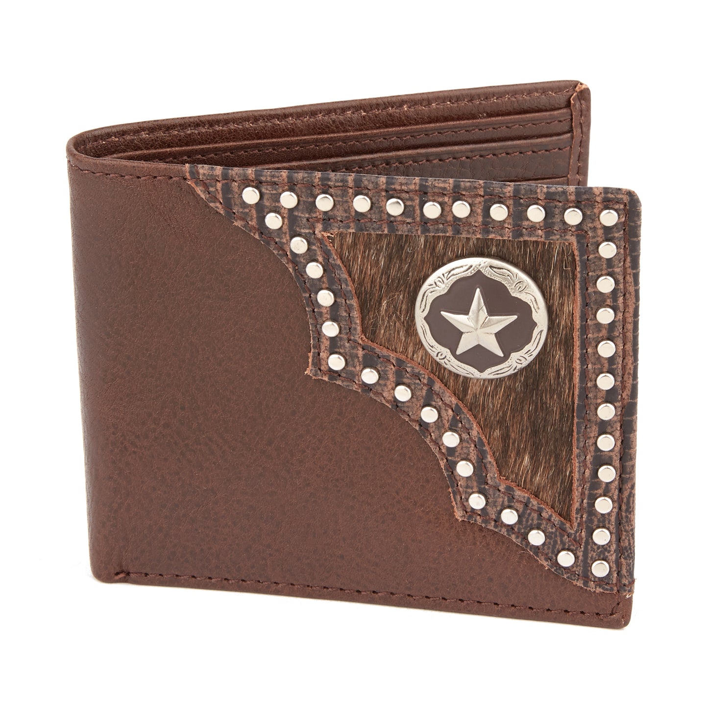 Mustang Ridge MRW112B Studded Bifold Wallet