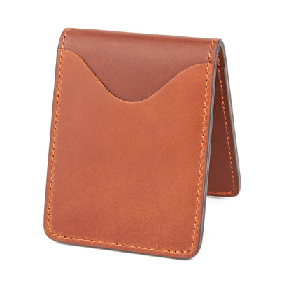 Mustang Ridge MRC113 Tan Waxy Leather Money Clip