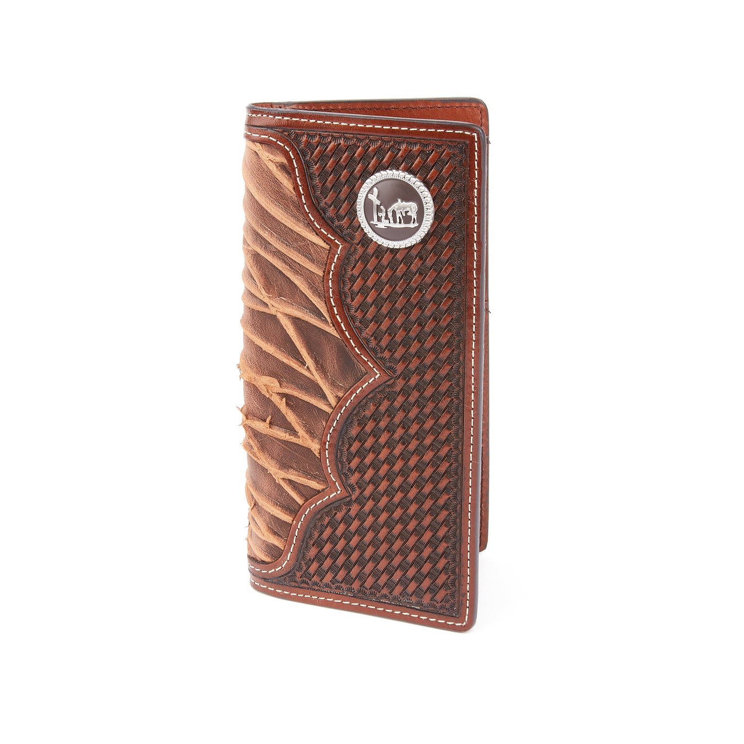 Mustang Ridge MRW192 Tree Bark Leather Wallet