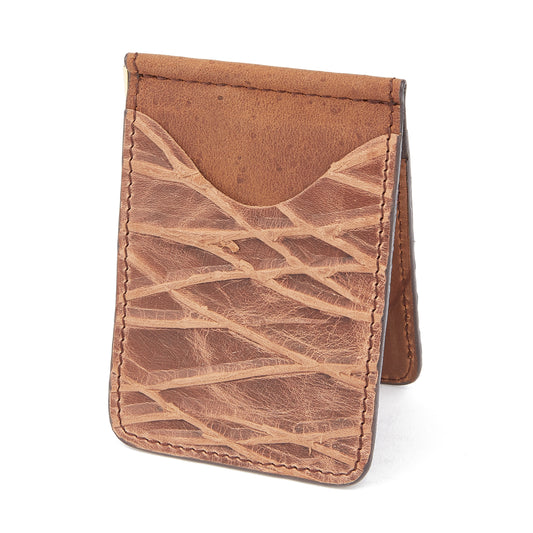 Mustang Ridge MRC102 Tree Bark Leather Money Clip Card Case