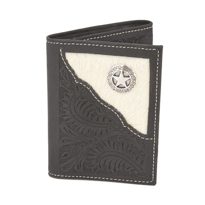 Mustang Ridge MRW231S Black Crazy Horse Leather Wallet