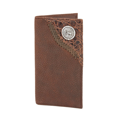 Mustang Ridge MRW242 Croco Laced Leather Wallet