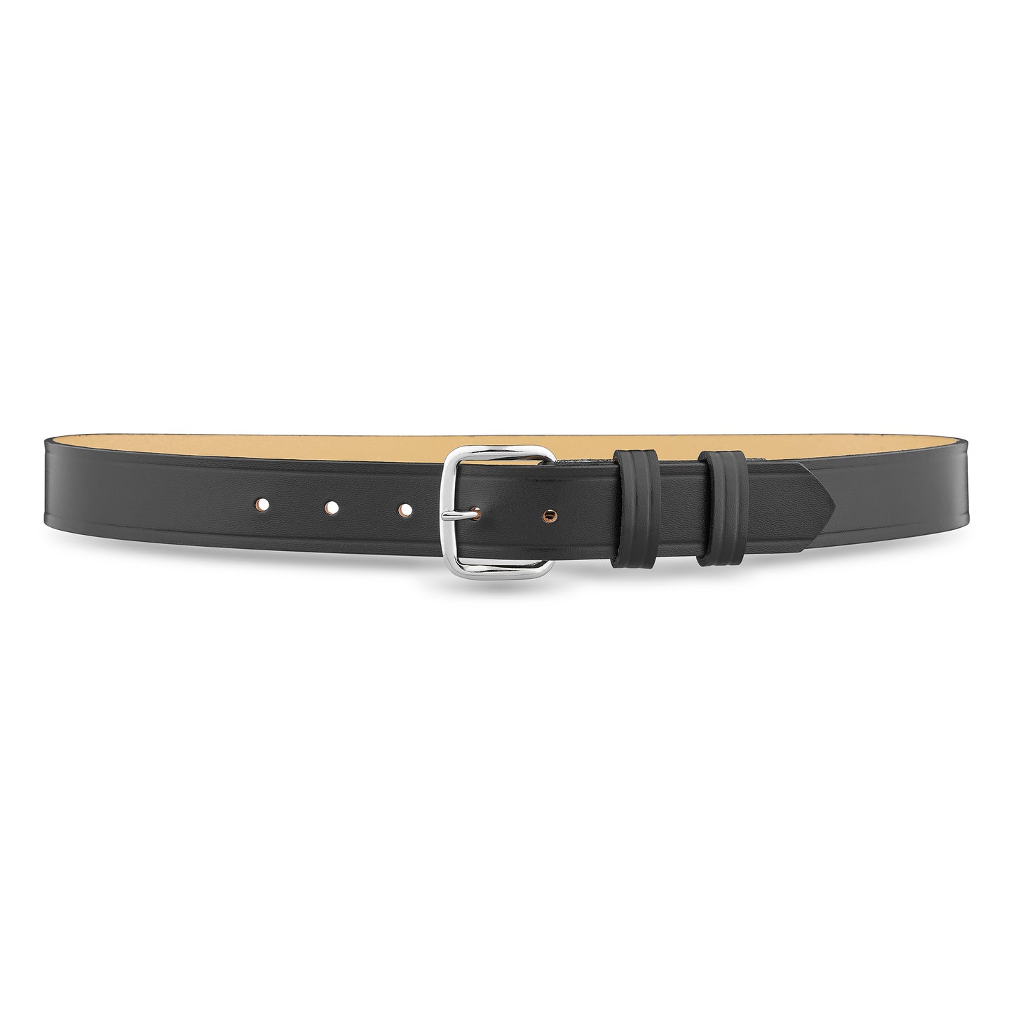 1-1/4" Classic Leather Garrison Belt - Black