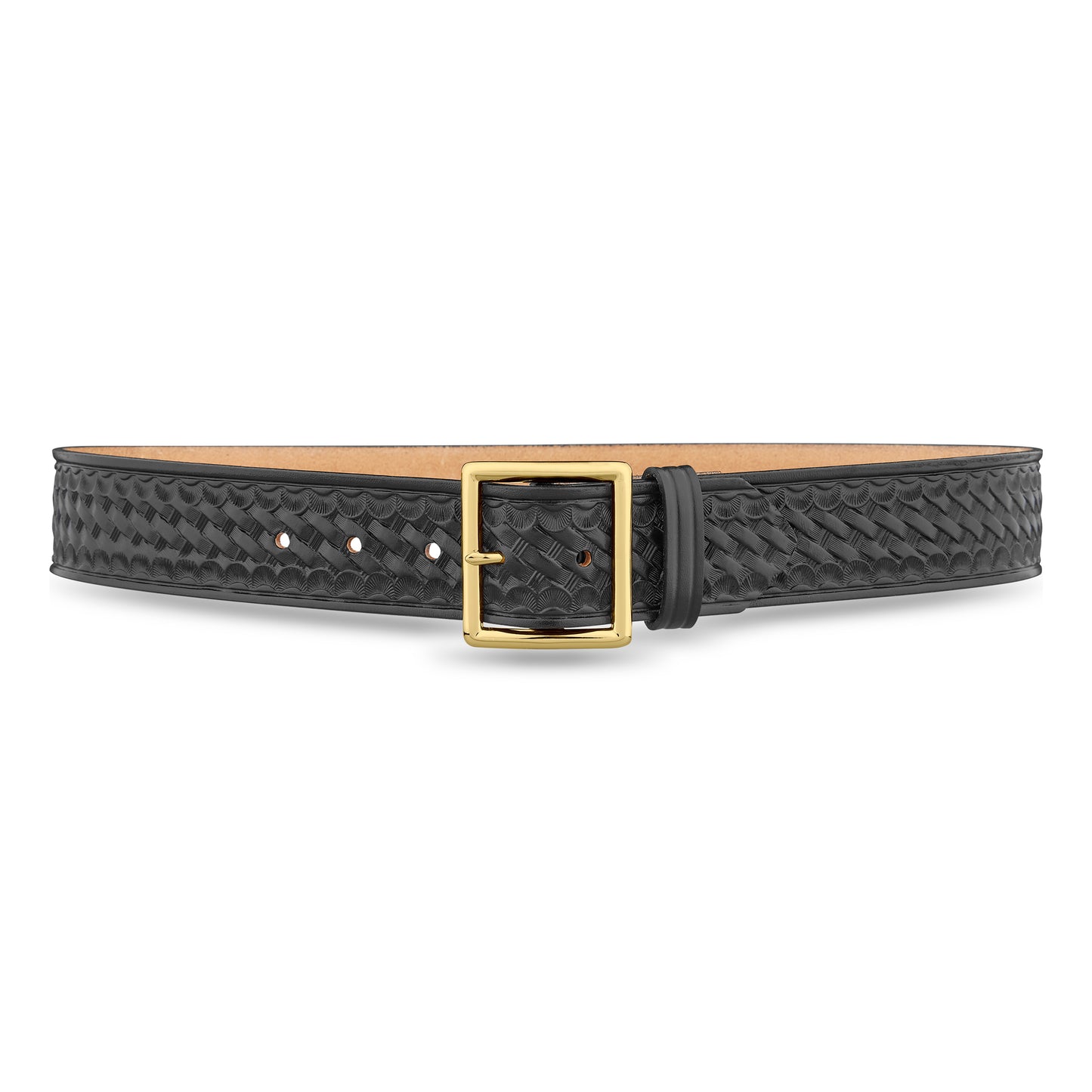 1-3/4" Basketweave Leather Garrison Belt