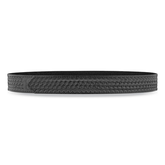 1-1/2" Basketweave Leather Buckleless Inner Belt