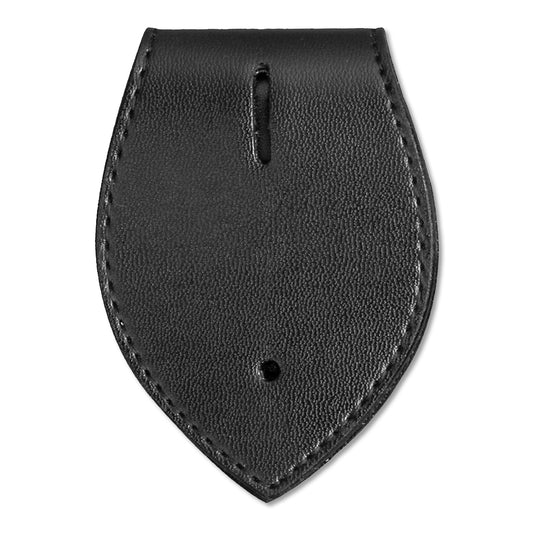 Leather Tear Drop Badge Holder - Small Holes